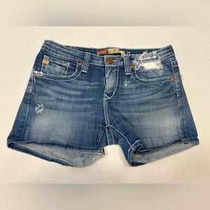 Big Star Remy Low Rise Fit Distressed Denim Jean Shorts 29R with 4.5” inseam
